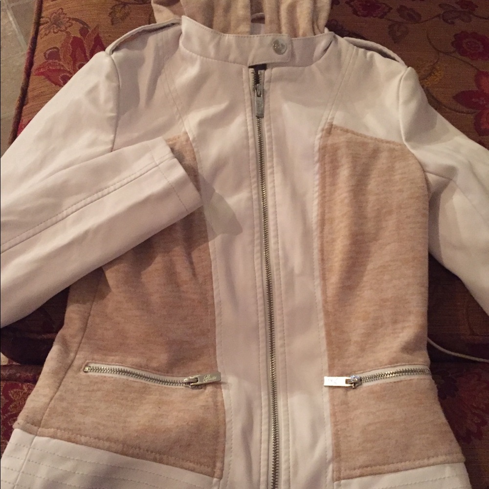 Guess womens leather jacket
